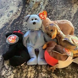 TY Beanie Babies- 5 pieces